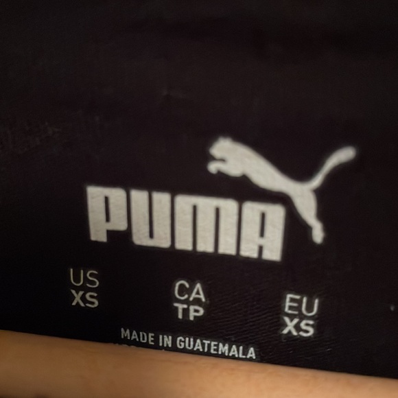 NWT Black Puma T Shirt size XS 100% cotton - Picture 4 of 7